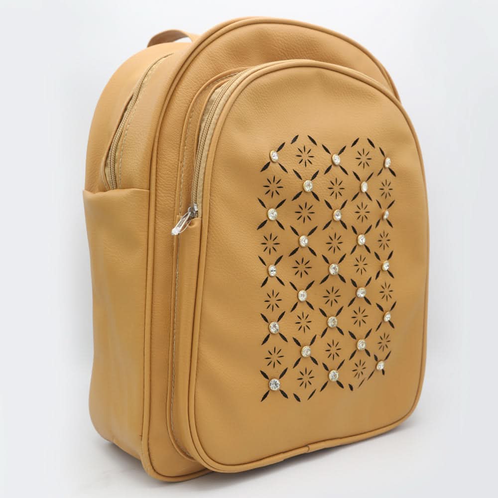 Girls Backpack ZH-234 - Light Brown, Kids, School And Laptop Bags, Chase Value, Chase Value