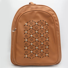 Girls Backpack ZH-234 - Brown, Kids, School And Laptop Bags, Chase Value, Chase Value