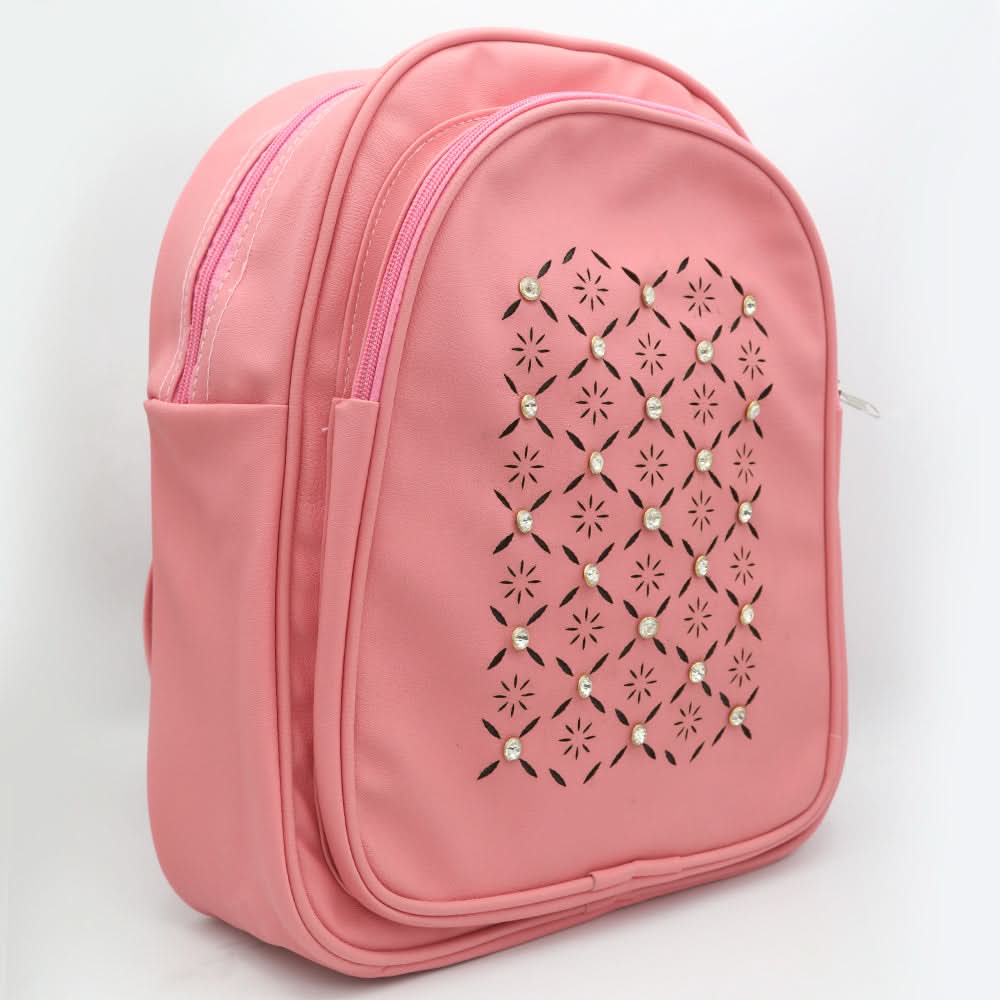 Girls Backpack ZH-234 - Tea Pink, Kids, School And Laptop Bags, Chase Value, Chase Value