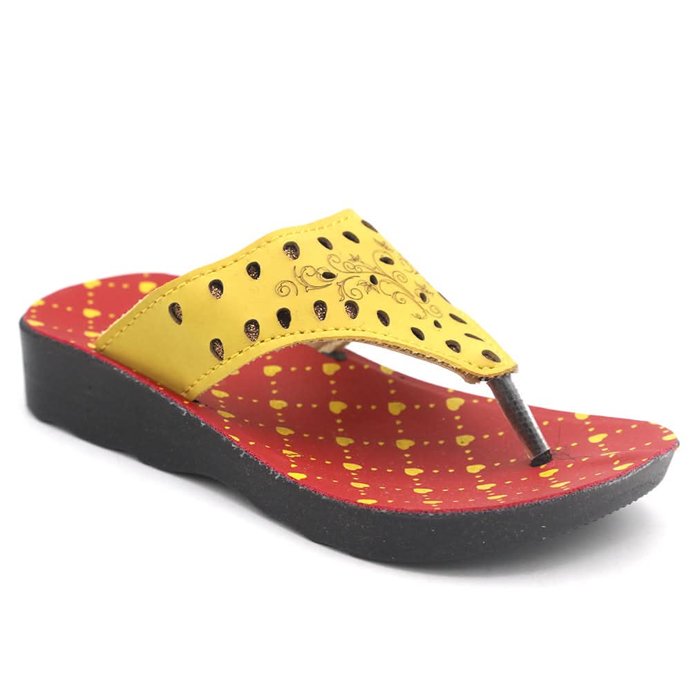 Girls Slipper 1051 - Yellow, Kids, Girls Slippers, Chase Value, Chase Value