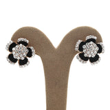 Women's Zarcon Ear Tops - Black & Silver, Women, Earrings & Tops, Chase Value, Chase Value