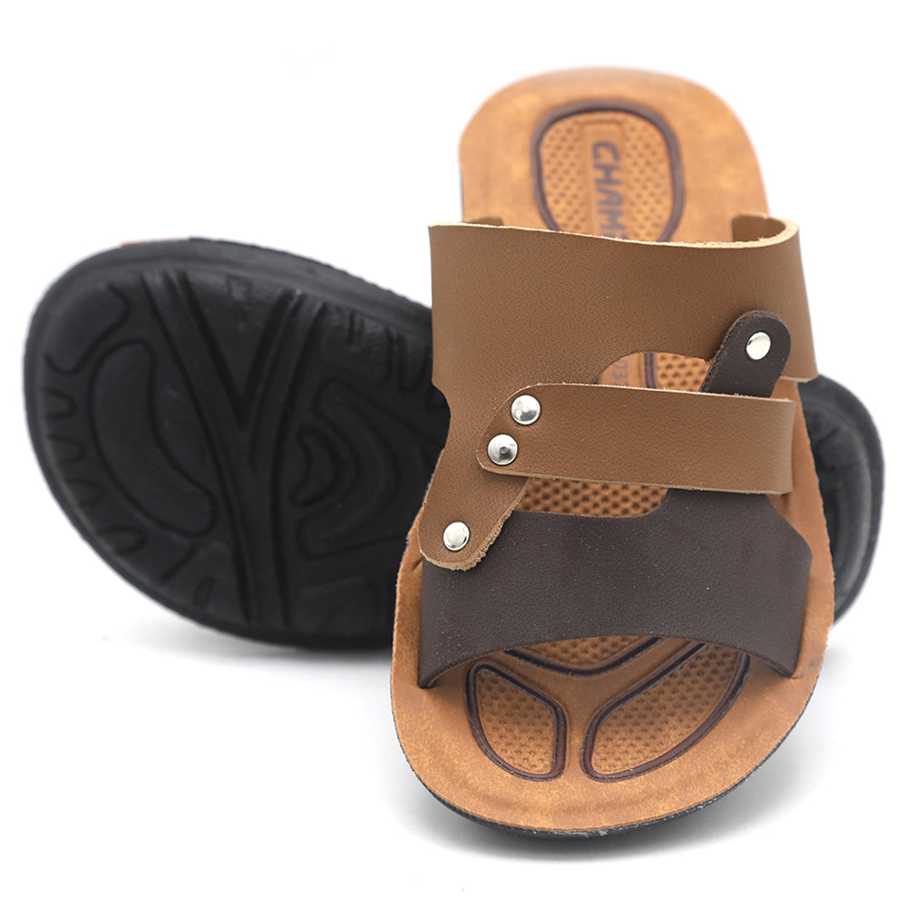 Boys Slippers Ch 1037 11-5 - Mustard, Kids, Boys Slippers, Chase Value, Chase Value