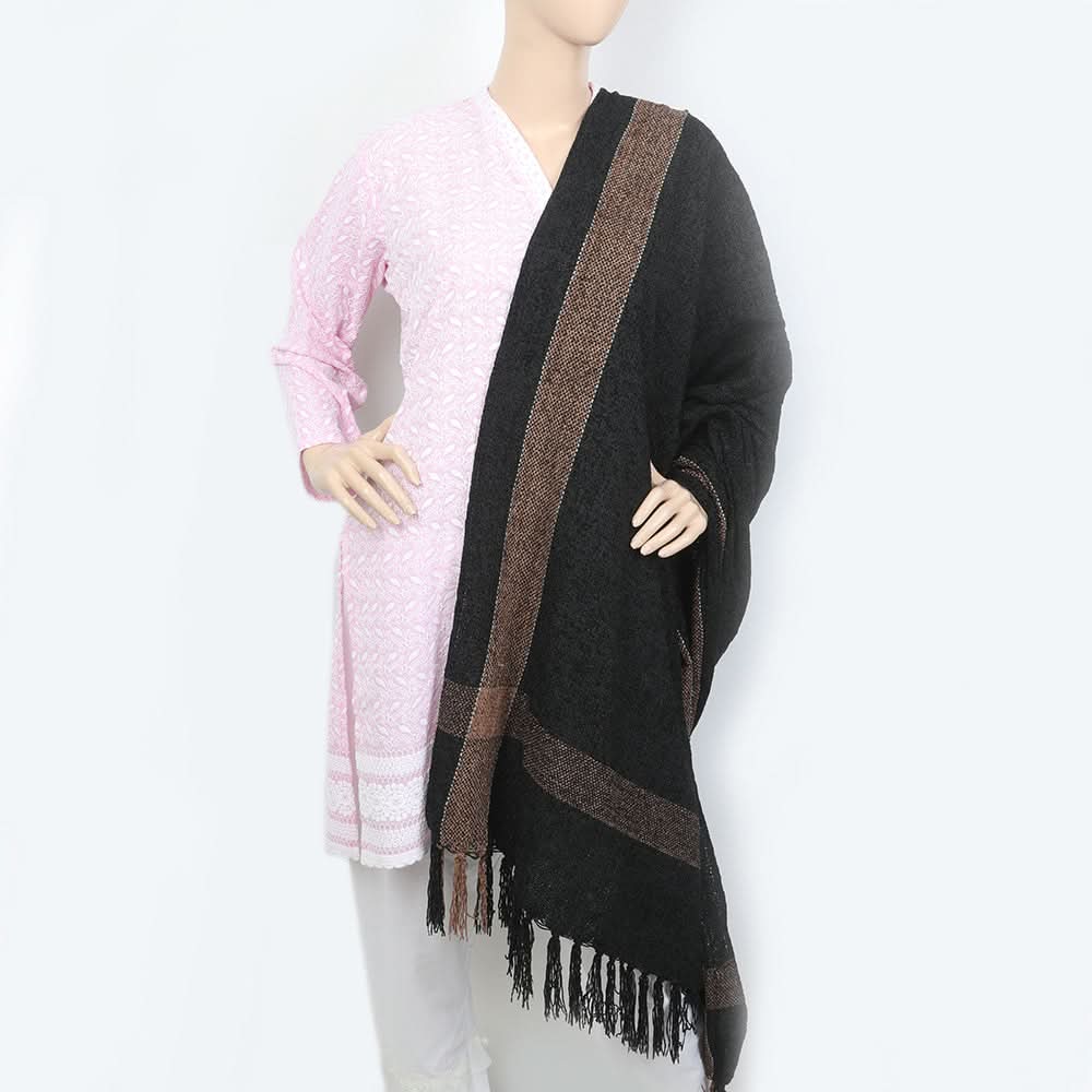 Women's Velvet Shawl - Black, Women, Shawls And Scarves, Chase Value, Chase Value