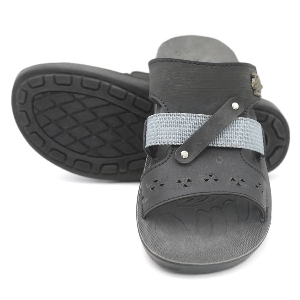 Men's Slipper X5011 6-10 - Black, Men, Slippers, Chase Value, Chase Value