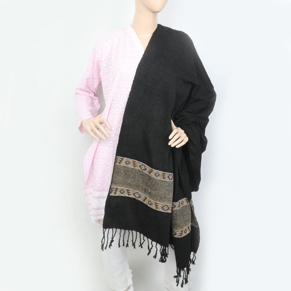 Women's Velvet Shawl - Black, Women, Shawls And Scarves, Chase Value, Chase Value