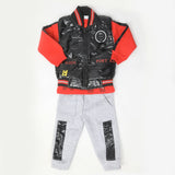 Boys 3 Piece Full Sleeves Suit - Orange, Kids, Boys Sets And Suits, Chase Value, Chase Value