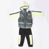 Boys 3 Piece Full Sleeves Suit - Lemon, Kids, Boys Sets And Suits, Chase Value, Chase Value