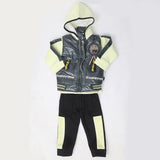 Boys 3 Piece Full Sleeves Suit - Lemon, Kids, Boys Sets And Suits, Chase Value, Chase Value