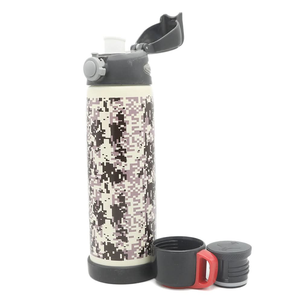 Water Bottle 800ML Double Cap - Black, Home & Lifestyle, Glassware & Drinkware, Chase Value, Chase Value