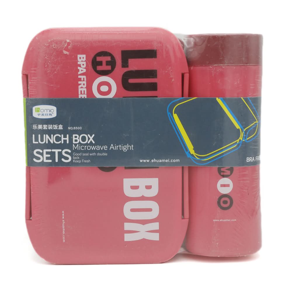 Homio Lunch Box With Bottle 6500 - Red, Kids, Tiffin Boxes And Bottles, Chase Value, Chase Value