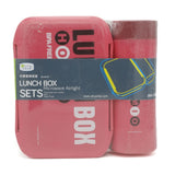 Homio Lunch Box With Bottle 6500 - Red, Kids, Tiffin Boxes And Bottles, Chase Value, Chase Value