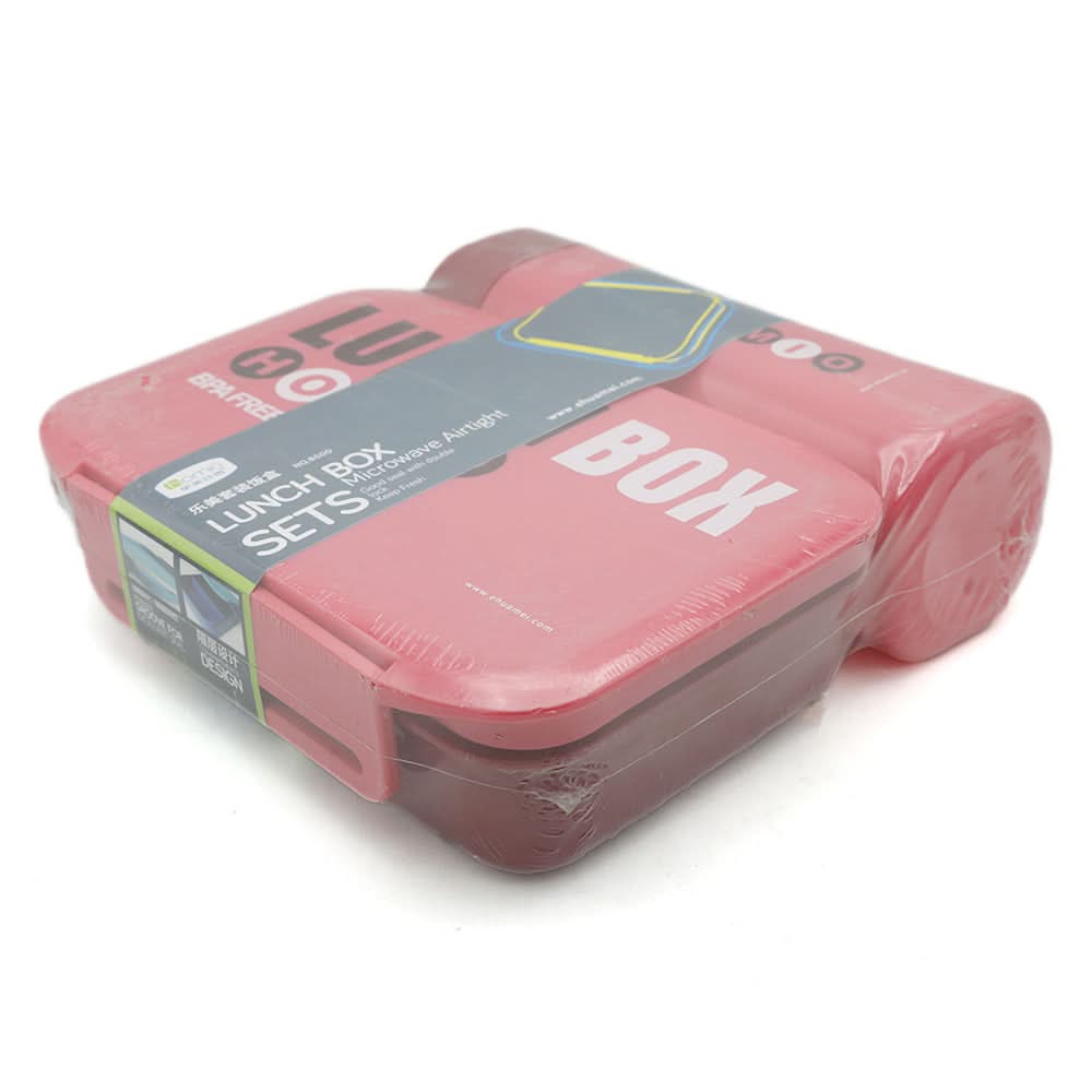 Homio Lunch Box With Bottle 6500 - Red, Kids, Tiffin Boxes And Bottles, Chase Value, Chase Value