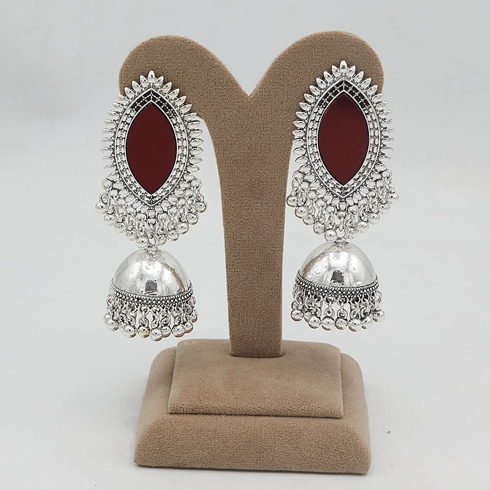 Women's Fancy Earrings - Maroon, Women, Earrings & Tops, Chase Value, Chase Value