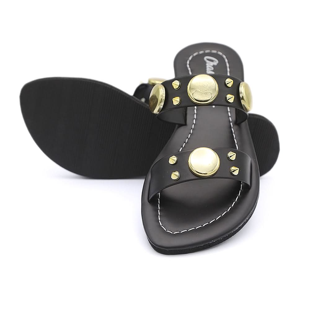 Girl's Slippers - Black, Kids, Girls Slippers, Chase Value, Chase Value