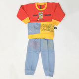 Boys Fleece Full Sleeves Suit - Rust, Kids, Boys Sets And Suits, Chase Value, Chase Value