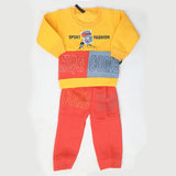 Boys Fleece Full Sleeves Suit - Yellow, Kids, Boys Sets And Suits, Chase Value, Chase Value
