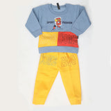 Boys Fleece Full Sleeves Suit - Steel Blue, Kids, Boys Sets And Suits, Chase Value, Chase Value