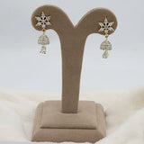 Women's American Diamond Ear Jhumki - Golden, Women, Earrings & Tops, Chase Value, Chase Value