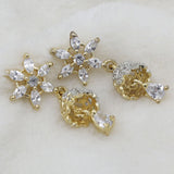 Women's American Diamond Ear Jhumki - Golden, Women, Earrings & Tops, Chase Value, Chase Value