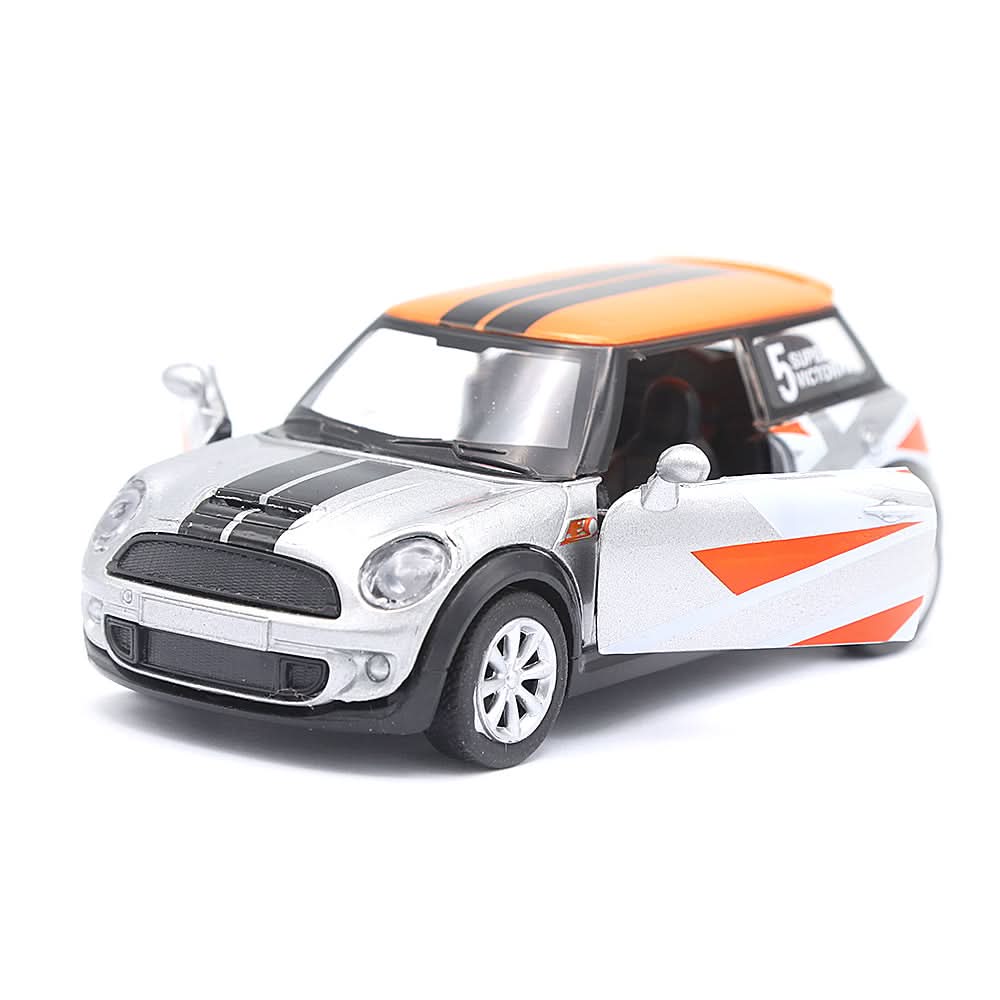 Pull Back Metal Car - Orange, Kids, Non-Remote Control, Chase Value, Chase Value
