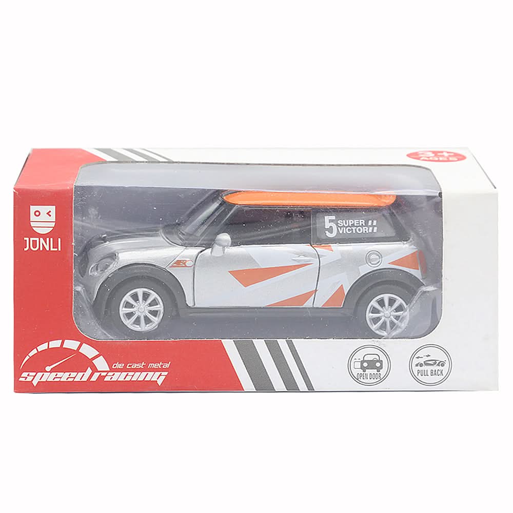 Pull Back Metal Car - Orange, Kids, Non-Remote Control, Chase Value, Chase Value