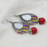 Women's Fancy Earrings - Red, Women, Earrings & Tops, Chase Value, Chase Value