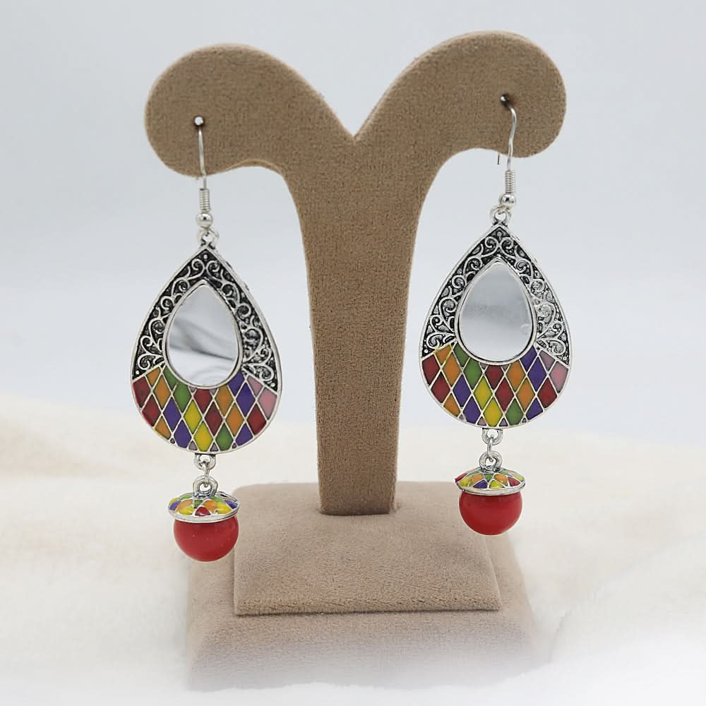 Women's Fancy Earrings - Red, Women, Earrings & Tops, Chase Value, Chase Value
