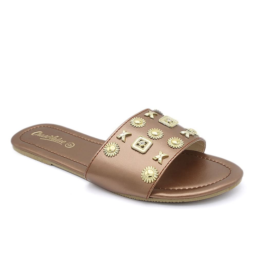 Women's Slippers S-07 - Brown, Women, Slippers, Chase Value, Chase Value