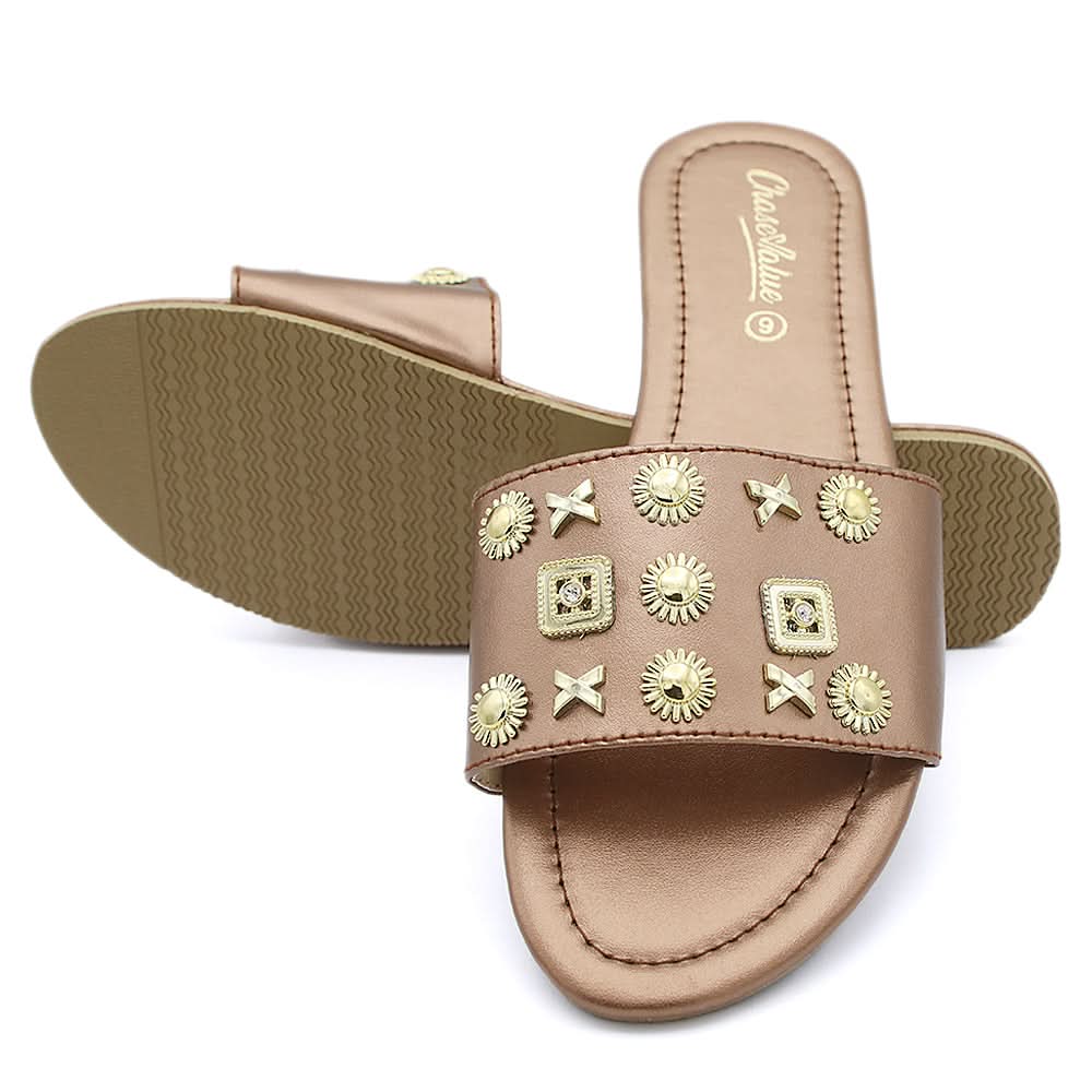 Women's Slippers S-07 - Brown, Women, Slippers, Chase Value, Chase Value