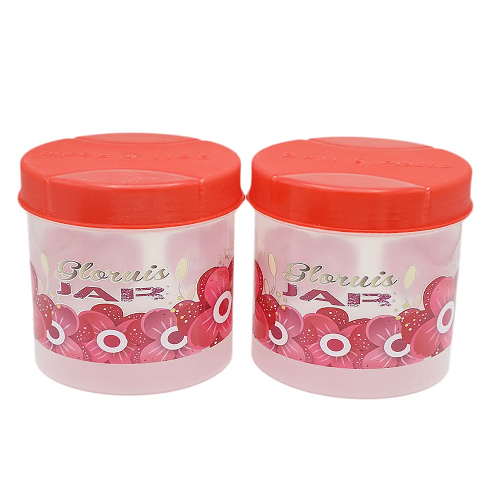 Jumbo Jar 2Pc - Red, Home & Lifestyle, Storage Boxes, Chase Value, Chase Value