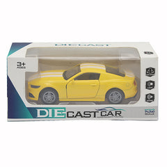 Pull back Metal Car With Open Door - Yellow, Kids, Non-Remote Control, Chase Value, Chase Value