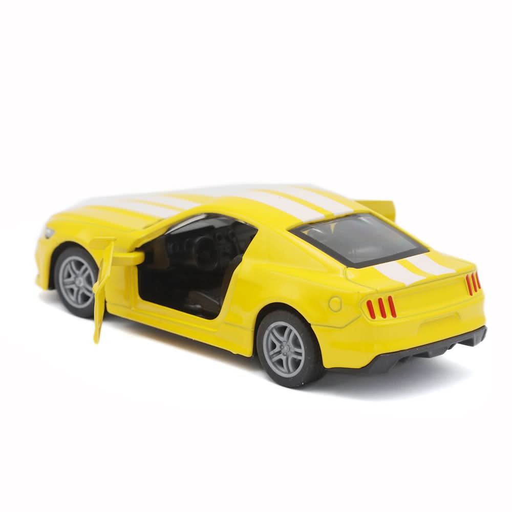 Pull back Metal Car With Open Door - Yellow, Kids, Non-Remote Control, Chase Value, Chase Value