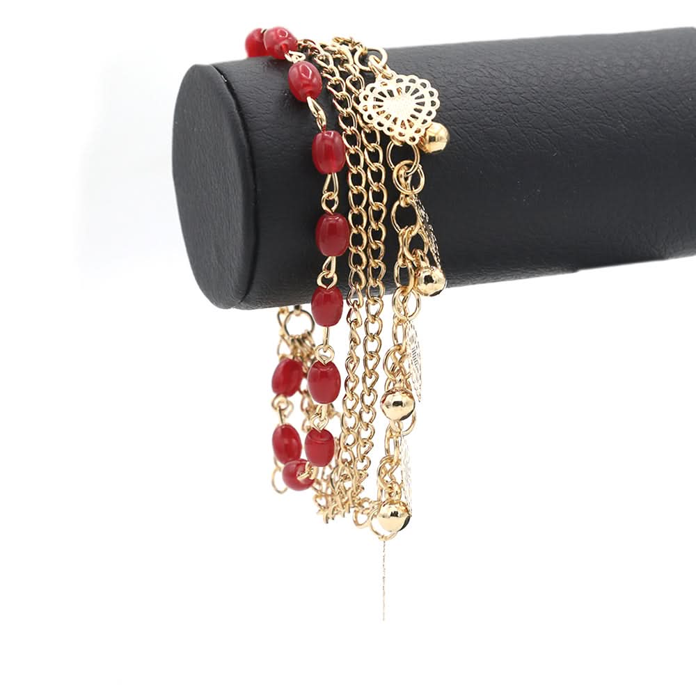 Women's Chain Bracelet - Red, Women, Bangles & Bracelets, Chase Value, Chase Value