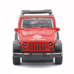 Pull Back Metal Car Police Jeep With Open Door - Red, Kids, Non-Remote Control, Chase Value, Chase Value