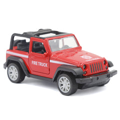 Pull Back Metal Car Police Jeep With Open Door - Red, Kids, Non-Remote Control, Chase Value, Chase Value