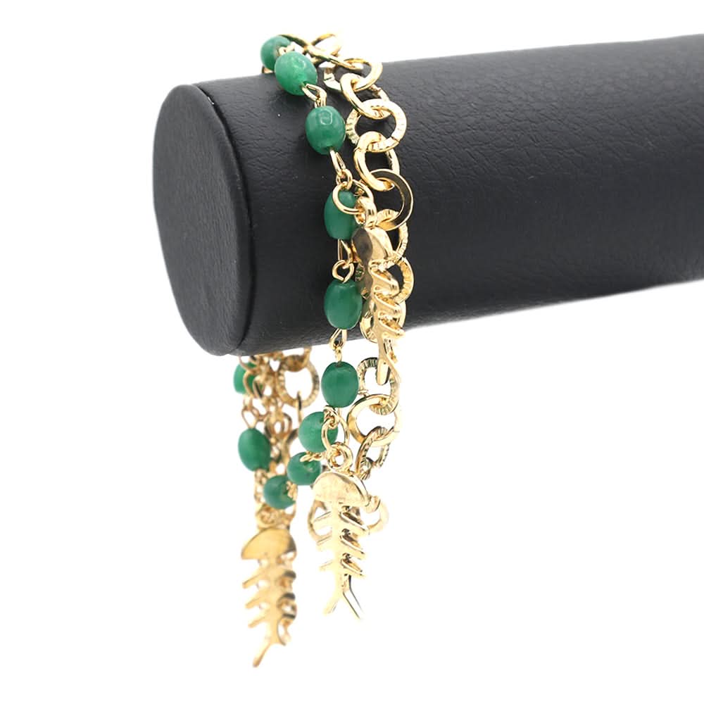 Women's Chain Bracelet - Green, Women, Bangles & Bracelets, Chase Value, Chase Value