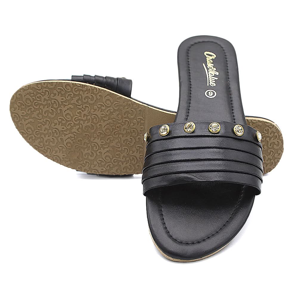 Women's Slippers S-05 - Black, Women, Slippers, Chase Value, Chase Value