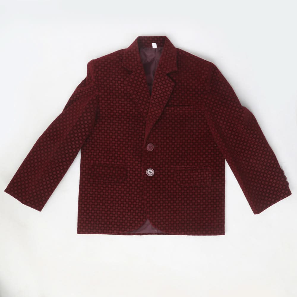 Boys Blazer Coat - Maroon, Kids, Boys Coat Pant, Chase Value, Chase Value