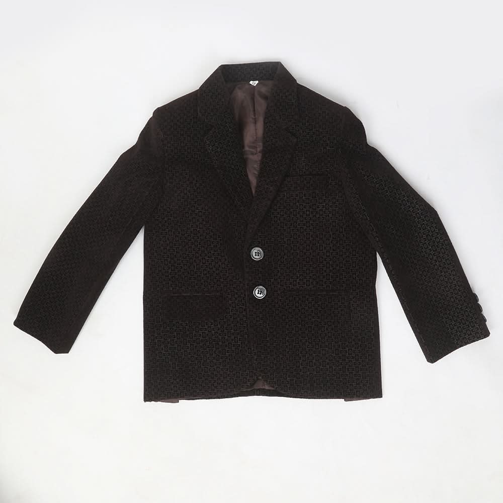 Boys Blazer Coat - Coffee, , Chase Value, Chase Value