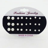 Women's Pearls Ear Tops Card - White, Women, Earrings & Tops, Chase Value, Chase Value