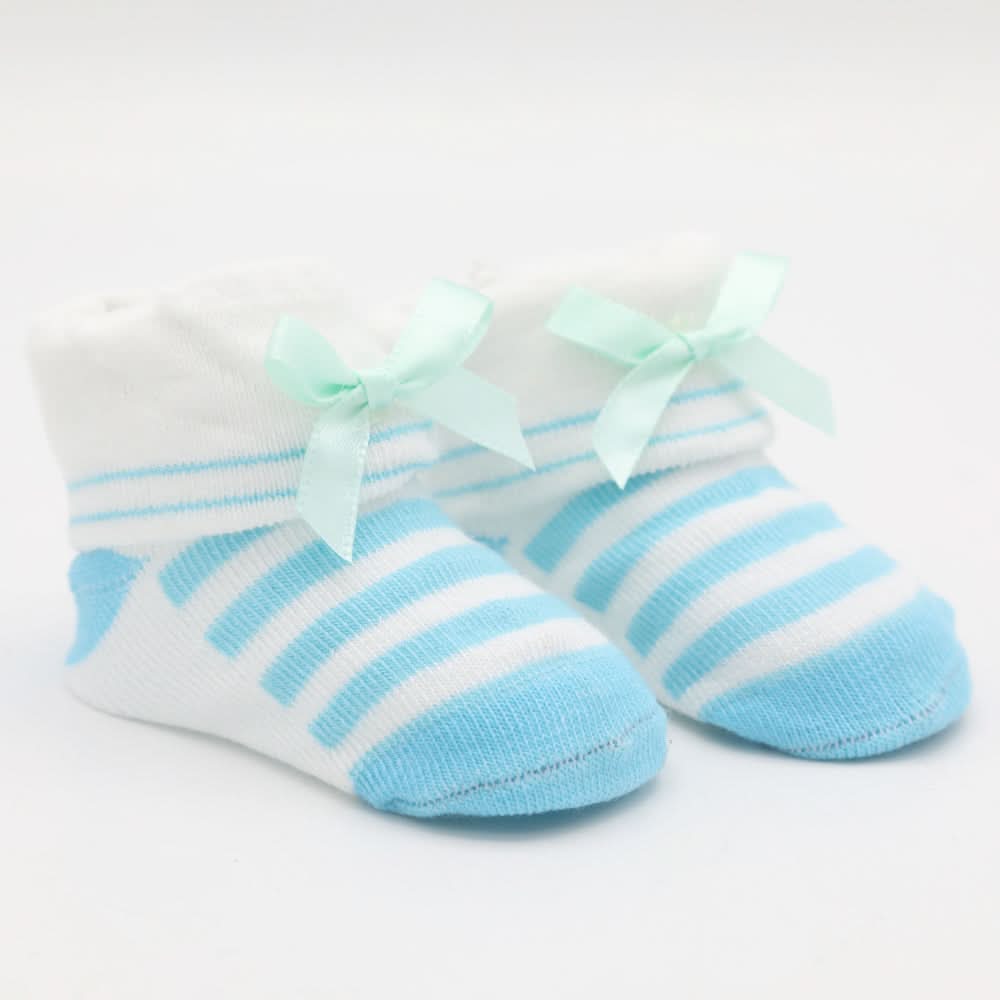 Newborn Booties (RA601) - Sky Blue, Kids, NB Shoes And Socks, Chase Value, Chase Value