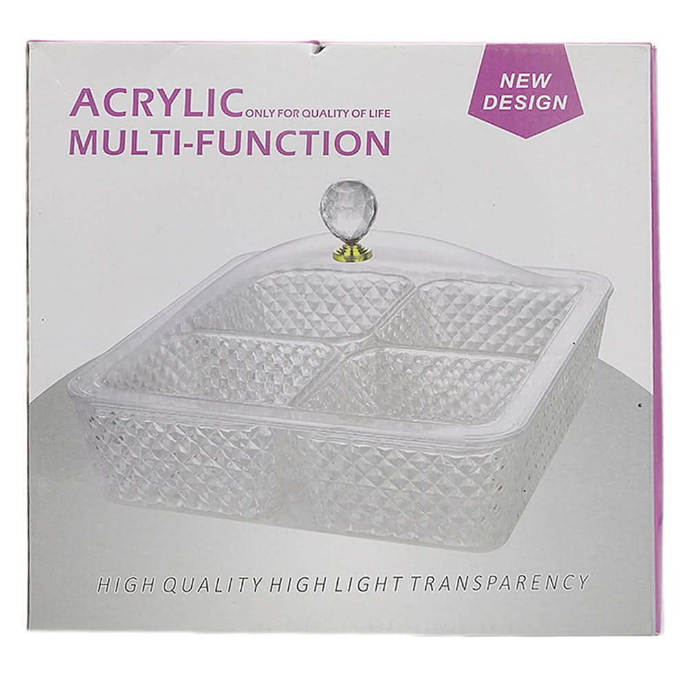 Acrylic Round Dish 4134 (KA-40/MB-301) - White, Home & Lifestyle, Serving And Dining, Chase Value, Chase Value