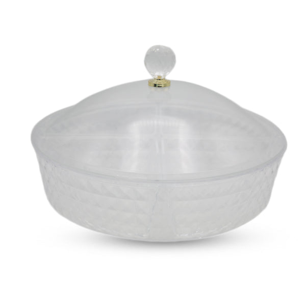 Acrylic Round Dish 4134 (KA-40/MB-301) - White, Home & Lifestyle, Serving And Dining, Chase Value, Chase Value