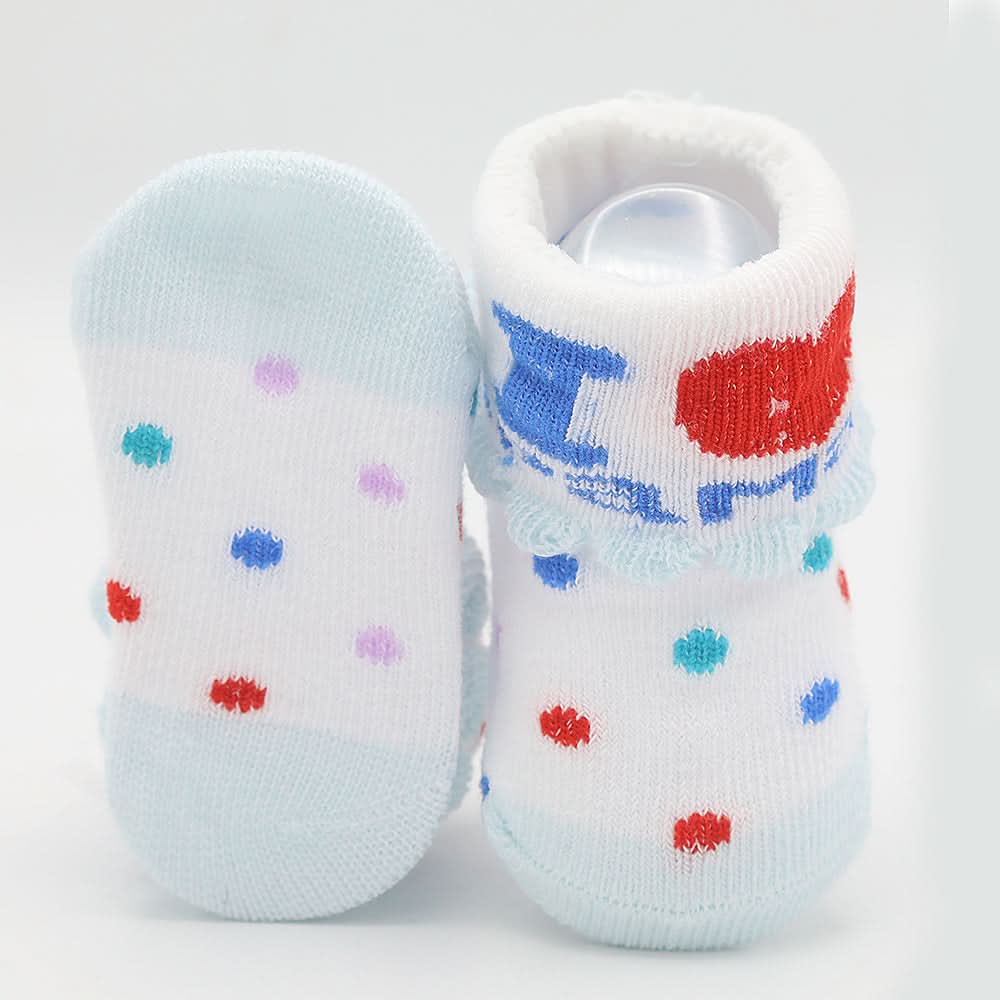 Newborn Booties (RA601) - Cyan, Kids, NB Shoes And Socks, Chase Value, Chase Value