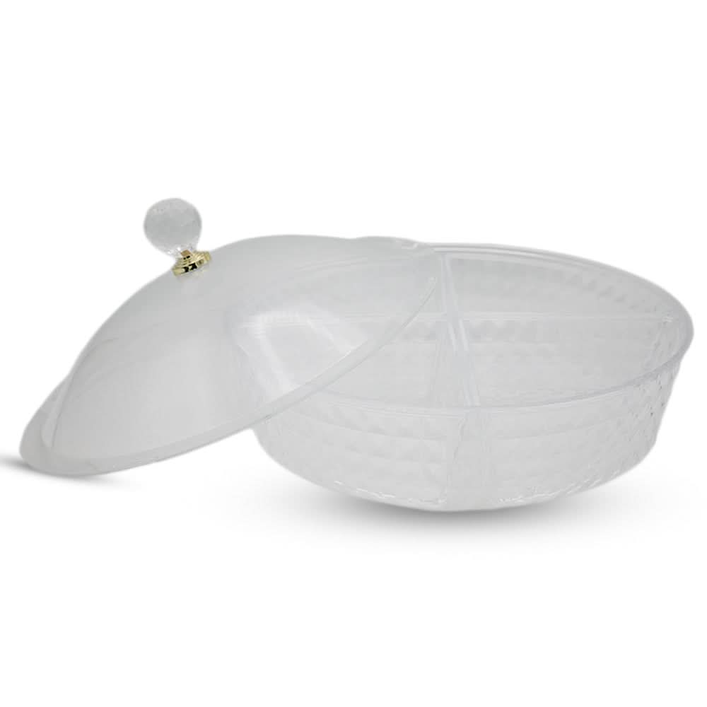 Acrylic Round Dish 4134 (KA-40/MB-301) - White, Home & Lifestyle, Serving And Dining, Chase Value, Chase Value