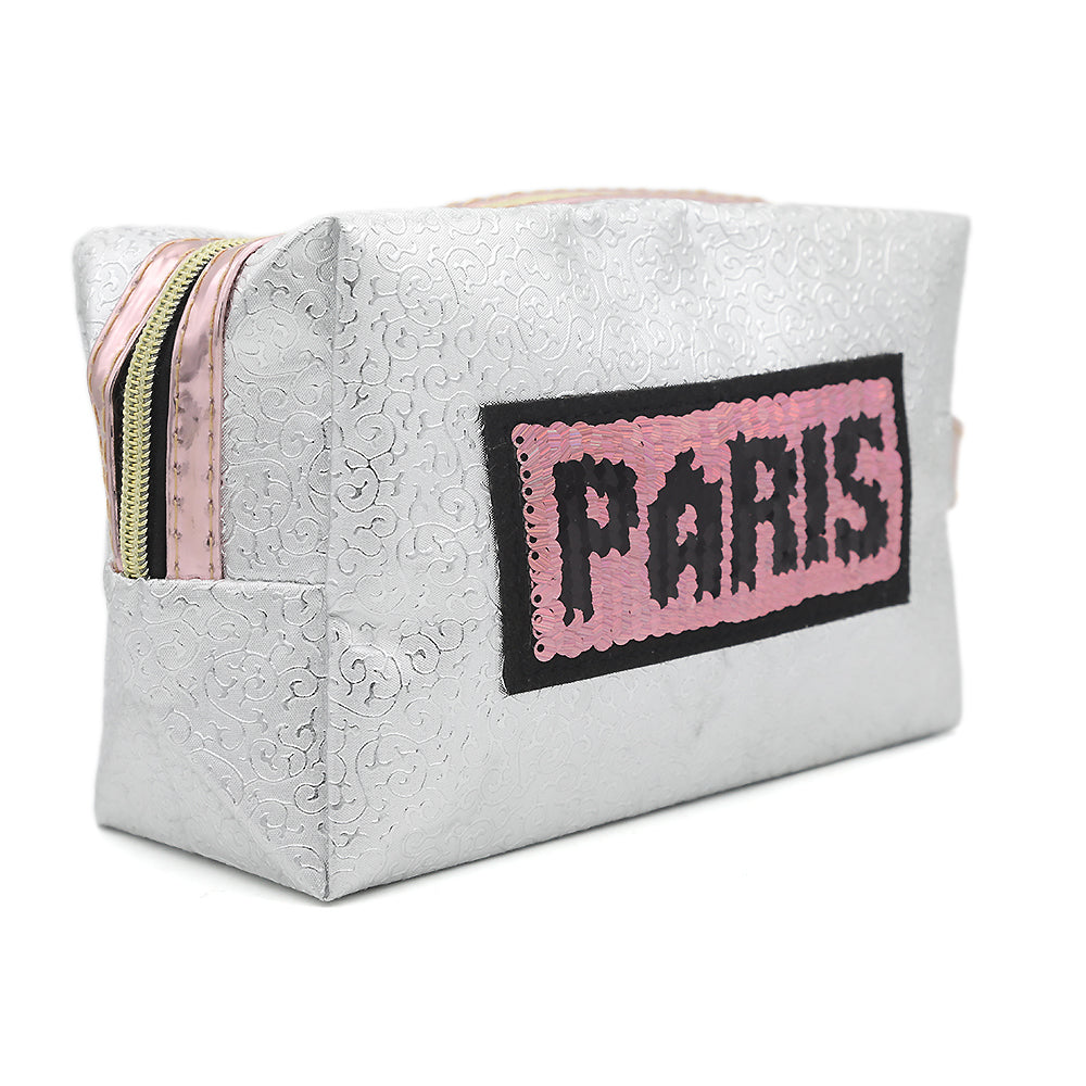 Makeup Pouch - Silver, Beauty & Personal Care, Beauty Tools, Chase Value, Chase Value