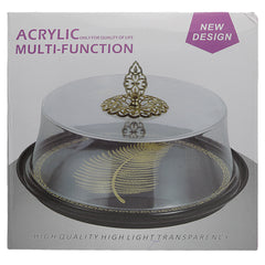 Acrylic Multi Function Cake Dish 4175 (MB-301) - White, Home & Lifestyle, Serving And Dining, Chase Value, Chase Value