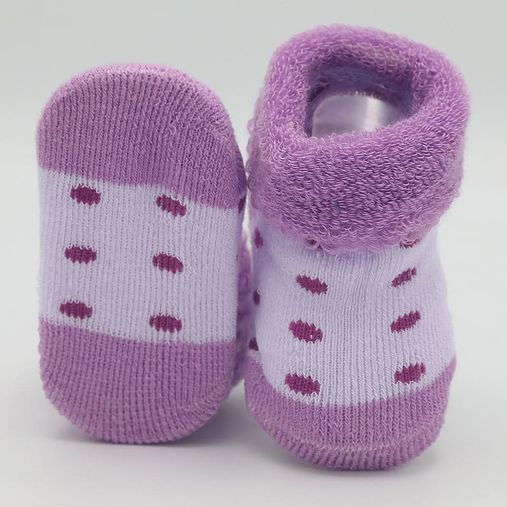 Newborn Booties (RA601) - Purple, Kids, NB Shoes And Socks, Chase Value, Chase Value