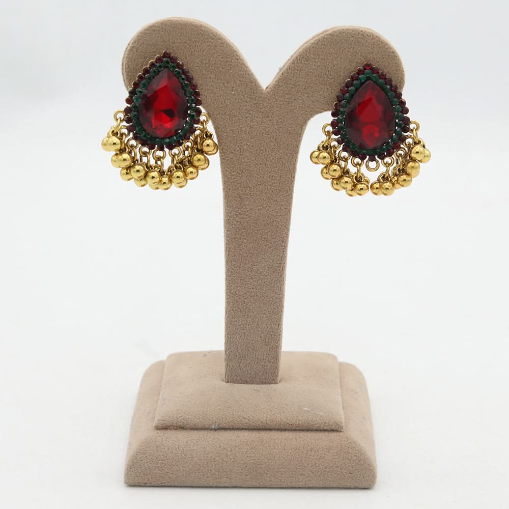 Women's Fancy Ear Tops - Red, Women, Earrings & Tops, Chase Value, Chase Value