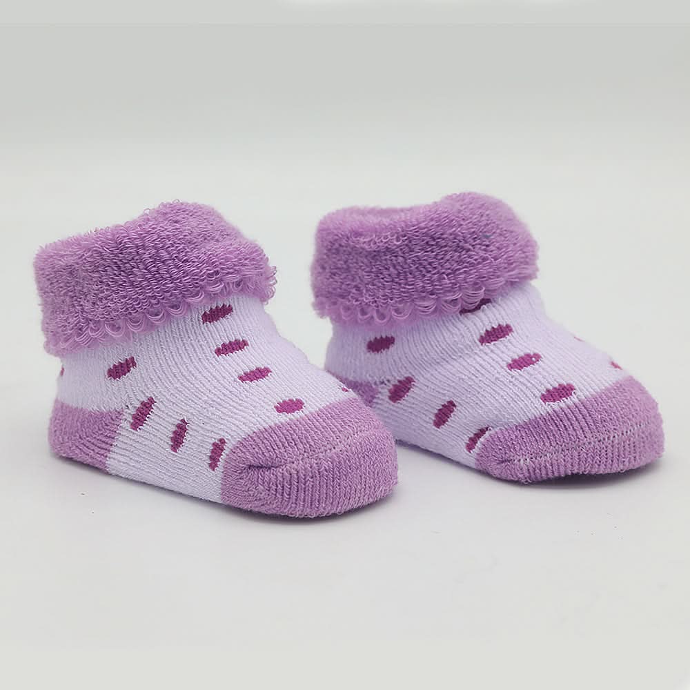 Newborn Booties (RA601) - Purple, Kids, NB Shoes And Socks, Chase Value, Chase Value